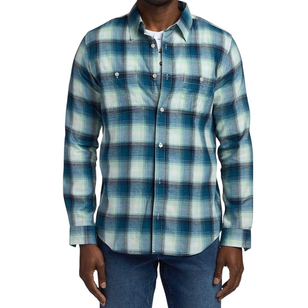 Ben Sherman Shirt Men’s Small NWT Long Sleeve Mod Classic Fit Twill Plaid Button